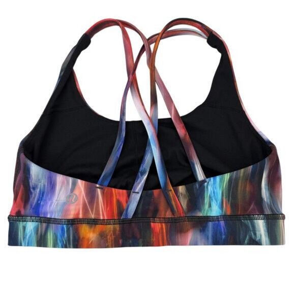 LULULEMON Energy Bra Medium Support Size 6 Chroma Fusion Multi - Picture 5 of 7